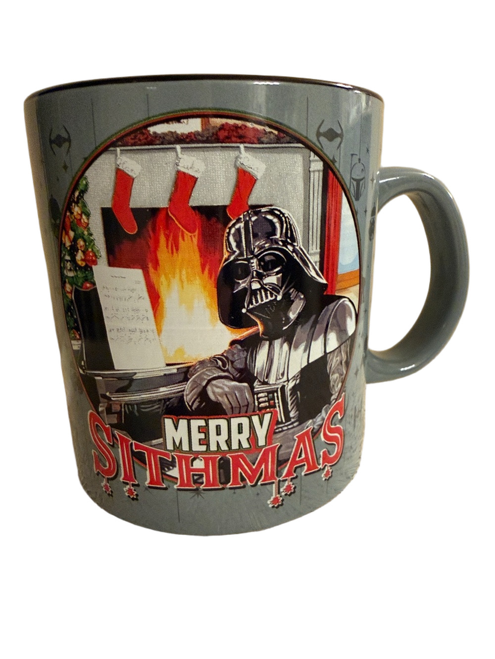 NEW Merry Sithmas Darth Vader Holiday Mug - Gray